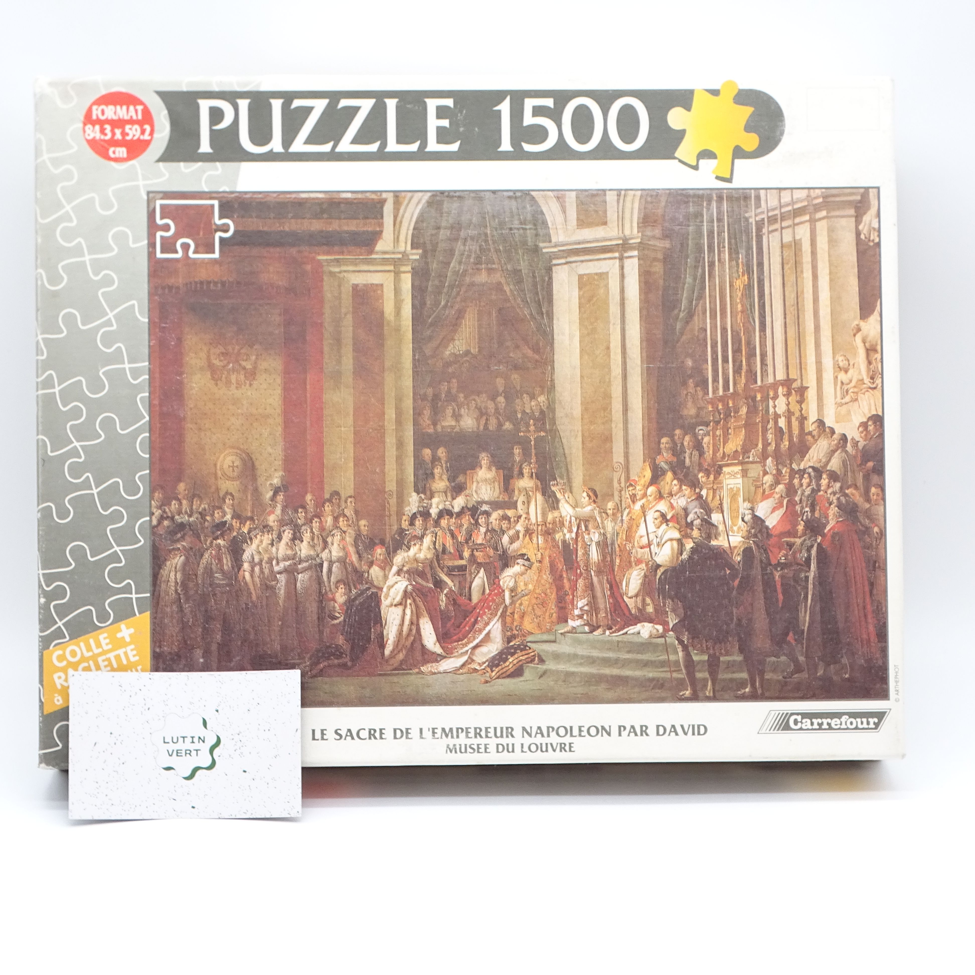Acheter Puzzle 1500 pièces « Le sacre de l’Empereur » d'occasion CARREFOUR - Dès 12 ans | Ref 13532 Très bon état - 12,00 € Puzzle 1500 pièces « Le sacre de l’Empereur » d'occasion CARREFOUR - Dès 12 ans | Ref 13532 Très bon état - reconditionné disponible sur Label Emmaüs