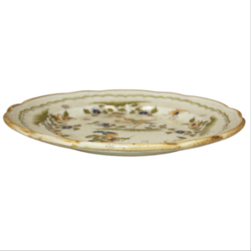 Assiettes décoratives reproduction "Vieux Moustiers 18ème siècle" Bon état - Vue 3 - 