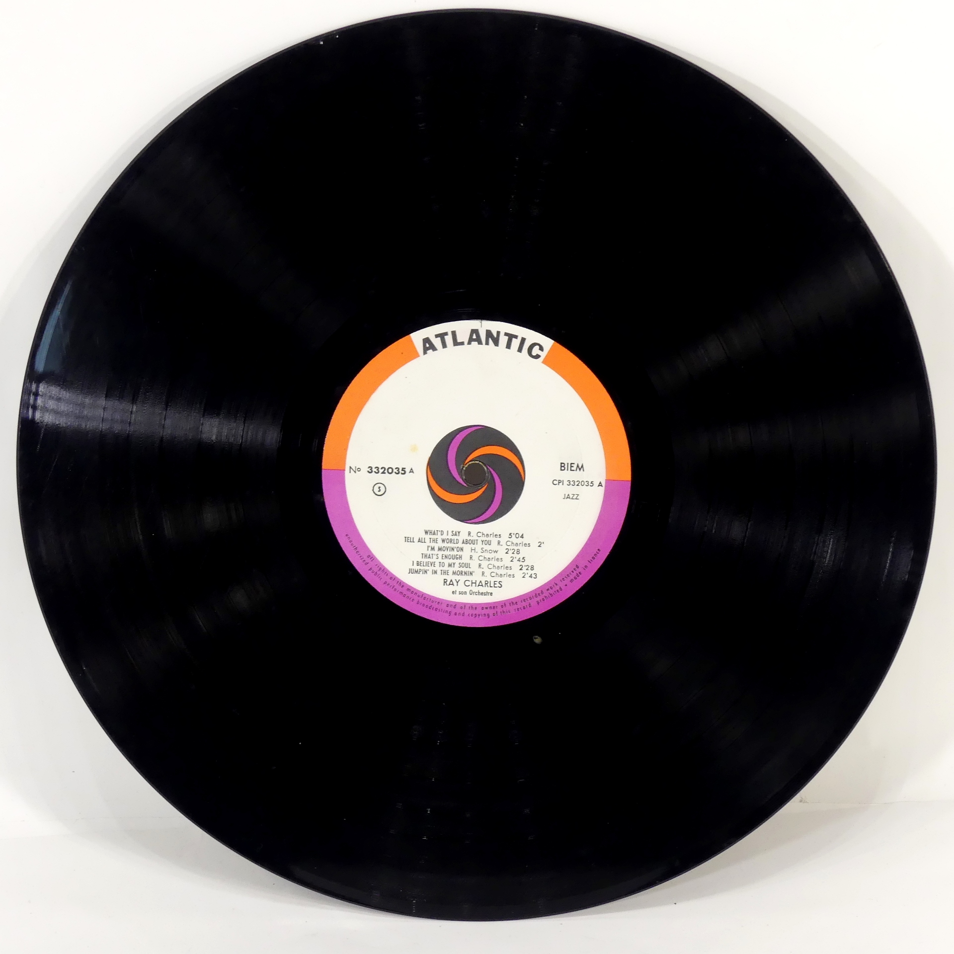 Vinyle - Ray Charles - What'D I Say - 1961  - Vue 2 - 