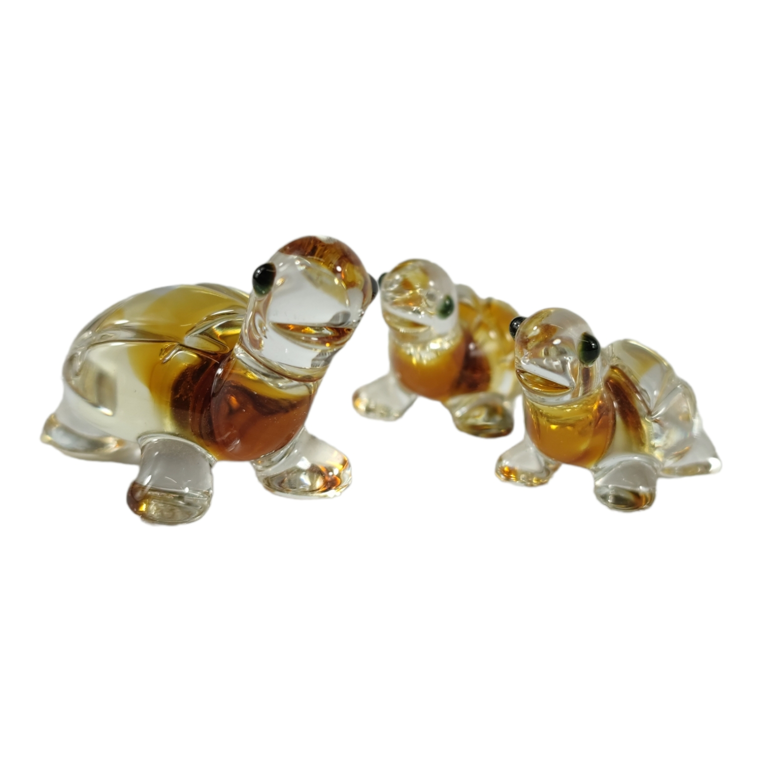 Voir photo 4 de Lot de 4 tortues miniatures en verre soufflé - figurines miniatures Lot de 4 tortues miniatures en verre soufflé - figurines miniatures Très bon état - Vue 4 -