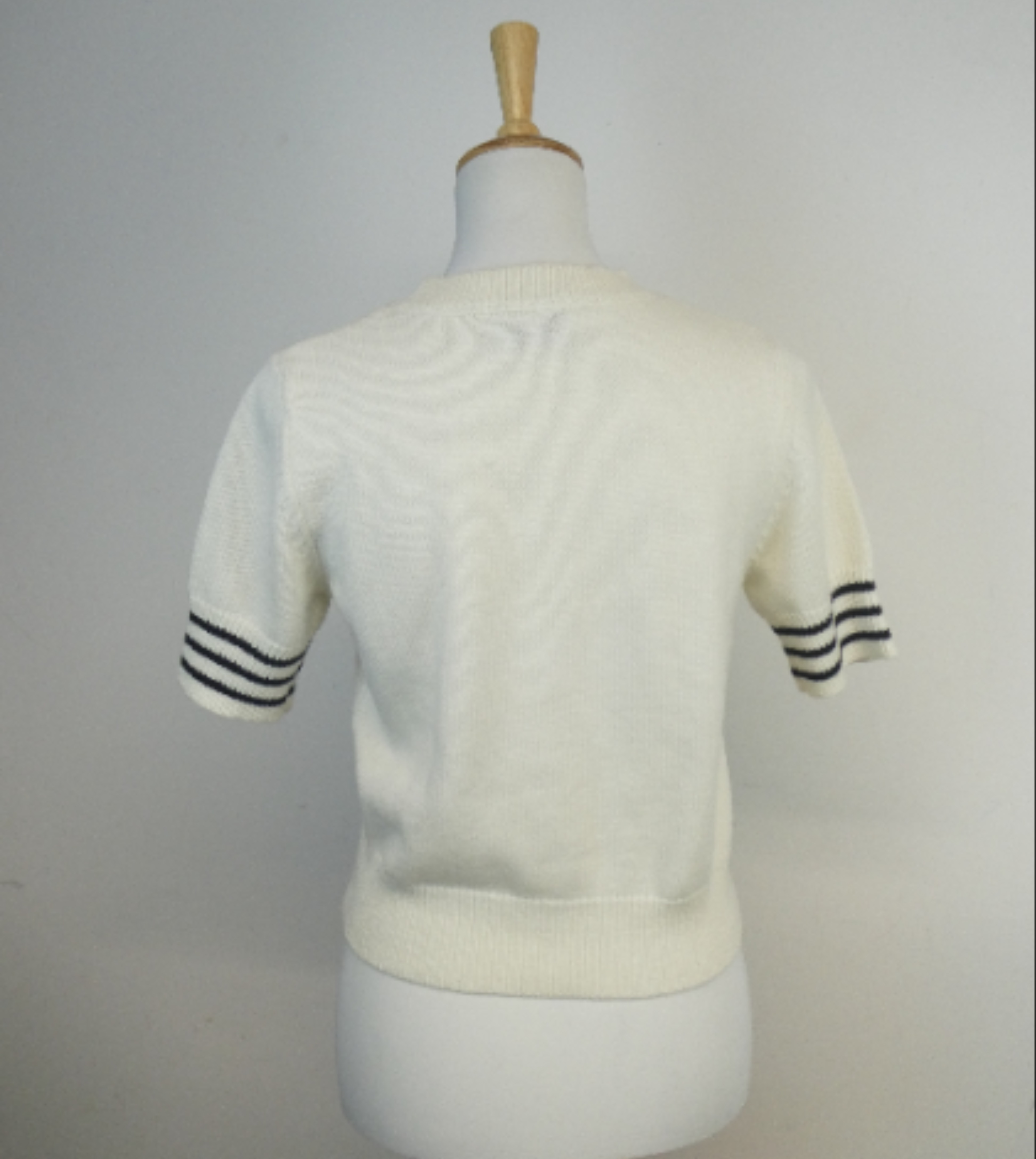 Prada - Pull blanc en laine - 34/XS/S - Photo 5