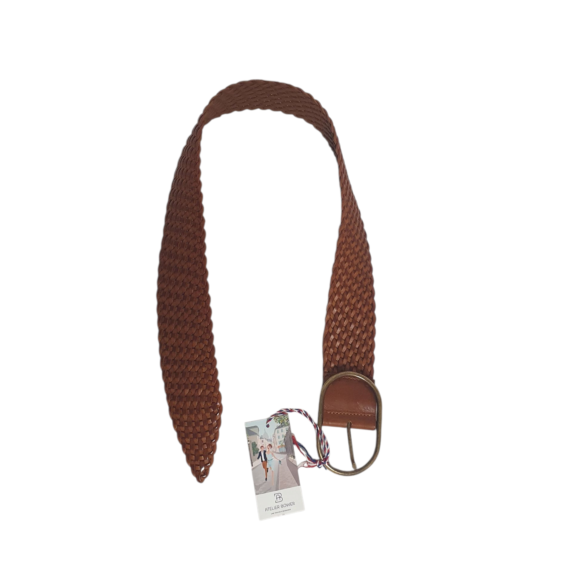 Ceinture Tressée Cuir - Atelier Bower  - Vue 2 - 