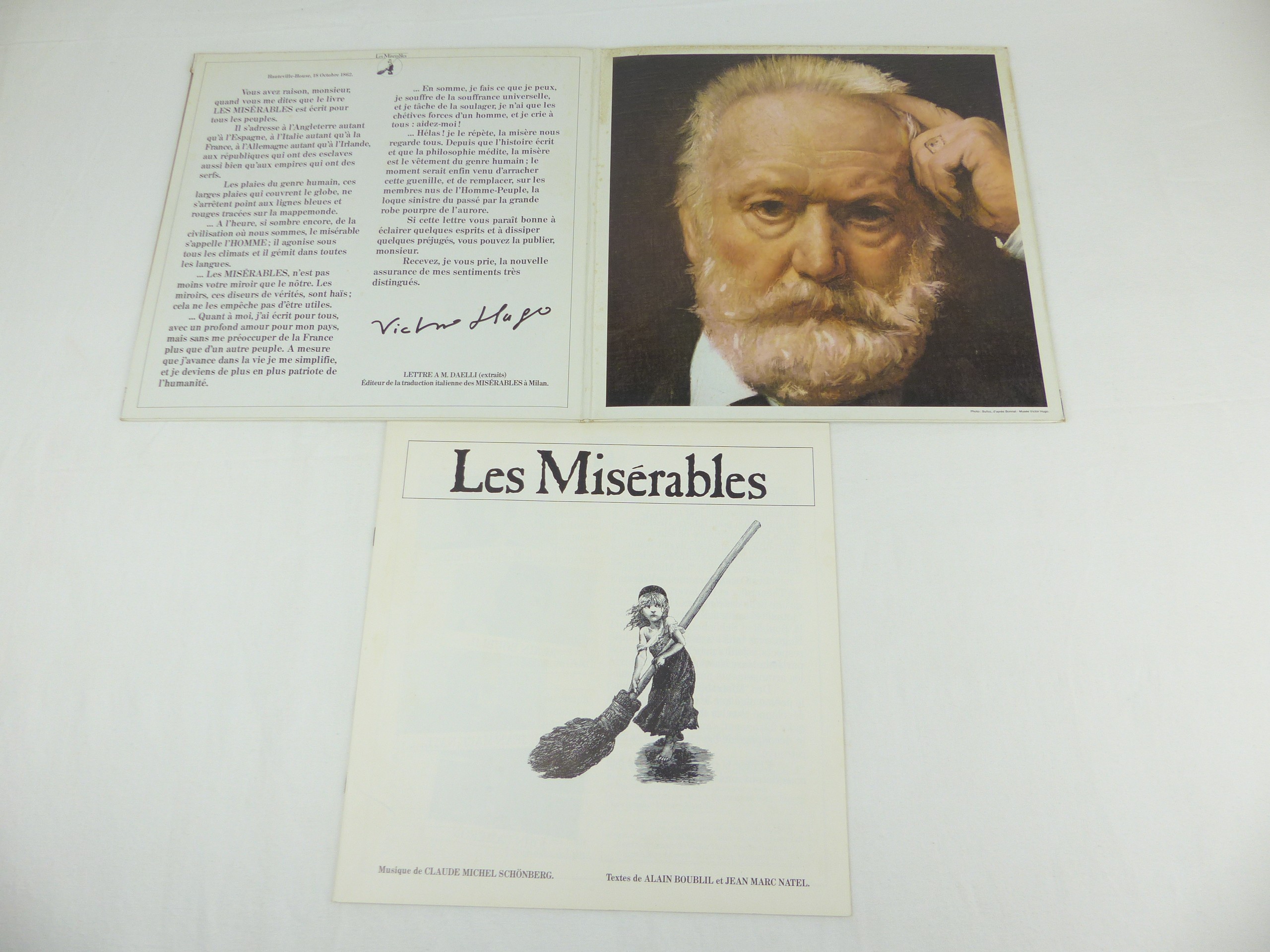 Double Vinyle Les Misérables Schönberg Boublil 2 LP Comédie Musicale Originale État correct - Vue 3 - 