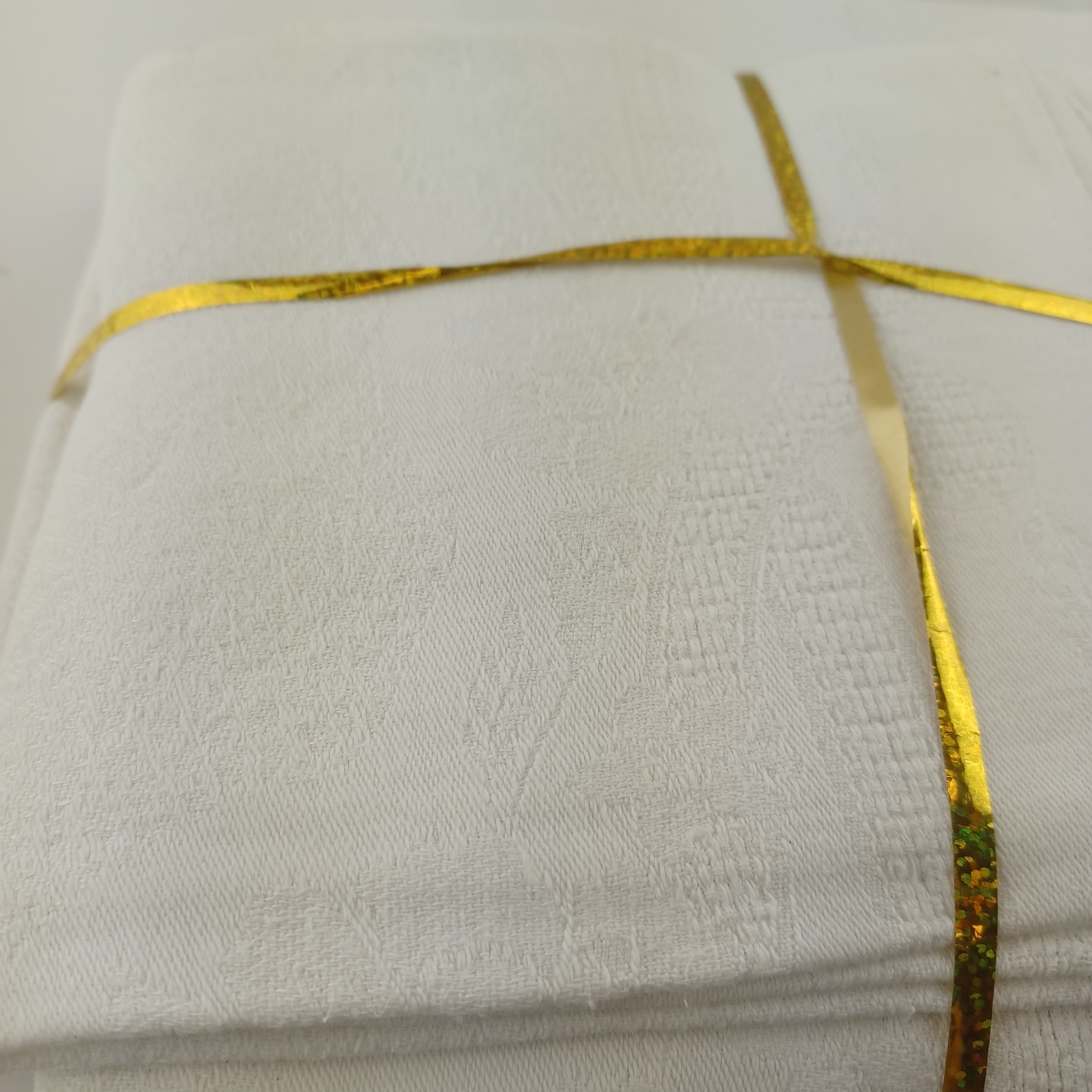Lot de 8 serviettes damassées en coton monogrammées « JB » de 55 × 50 cm Très bon état - Vue 3 - 