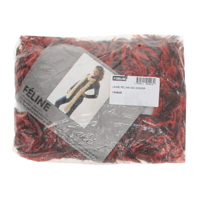Lot de 3 pelotes noires et rouges - Féline - 50 g par pelote - Photo 0