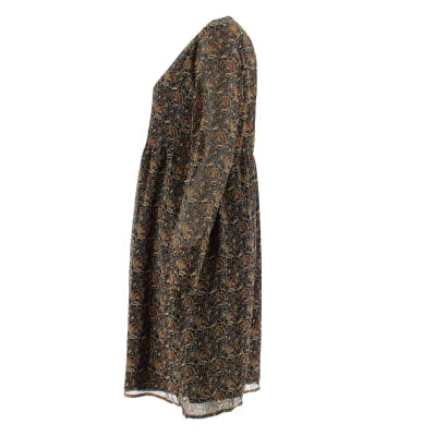 Robe noire imprimée - femme - In Extenso - taille 38 - Photo 2