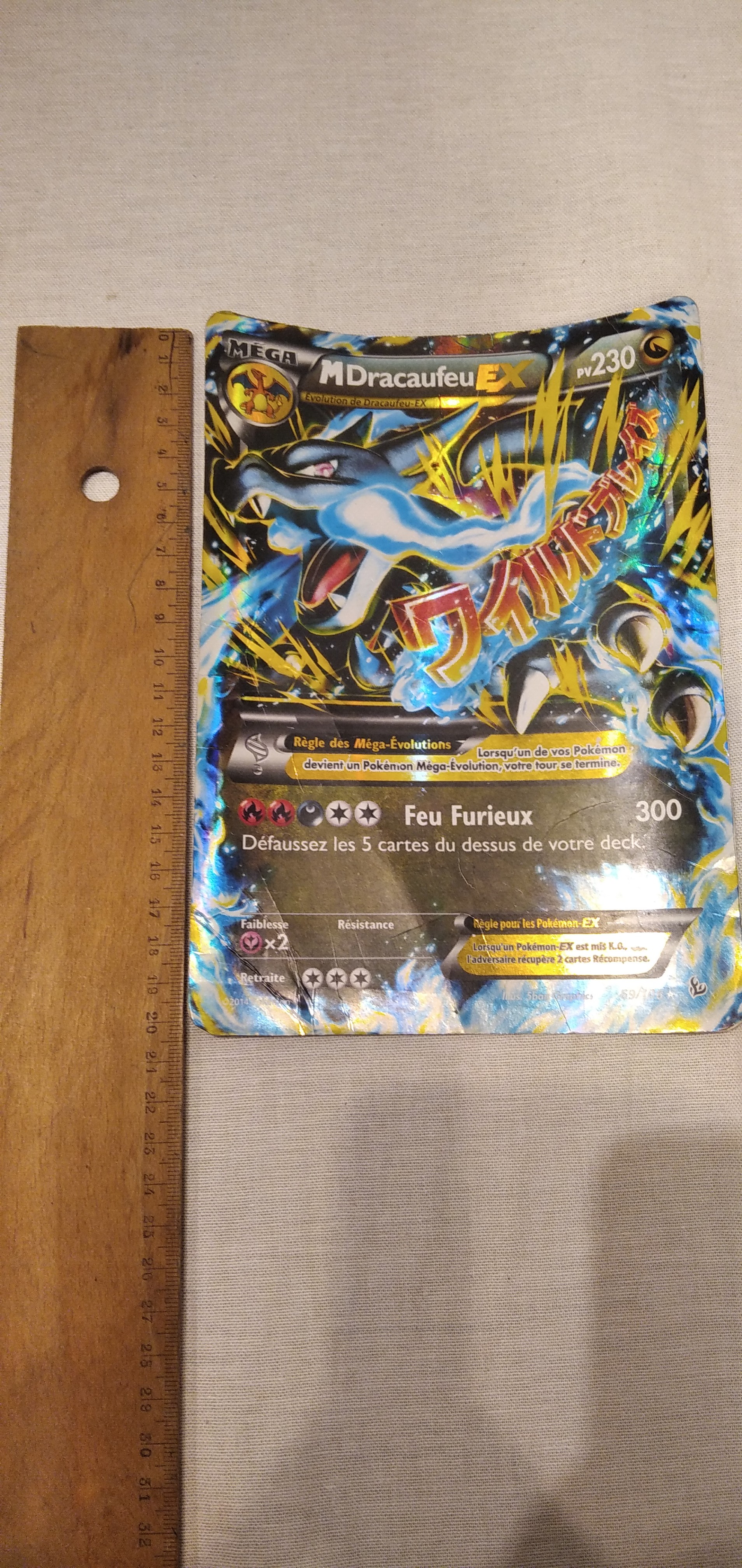 Carte pokémon Méga dracaufeu EX 69/106 XY Etincelles État correct - Vue 3 - 