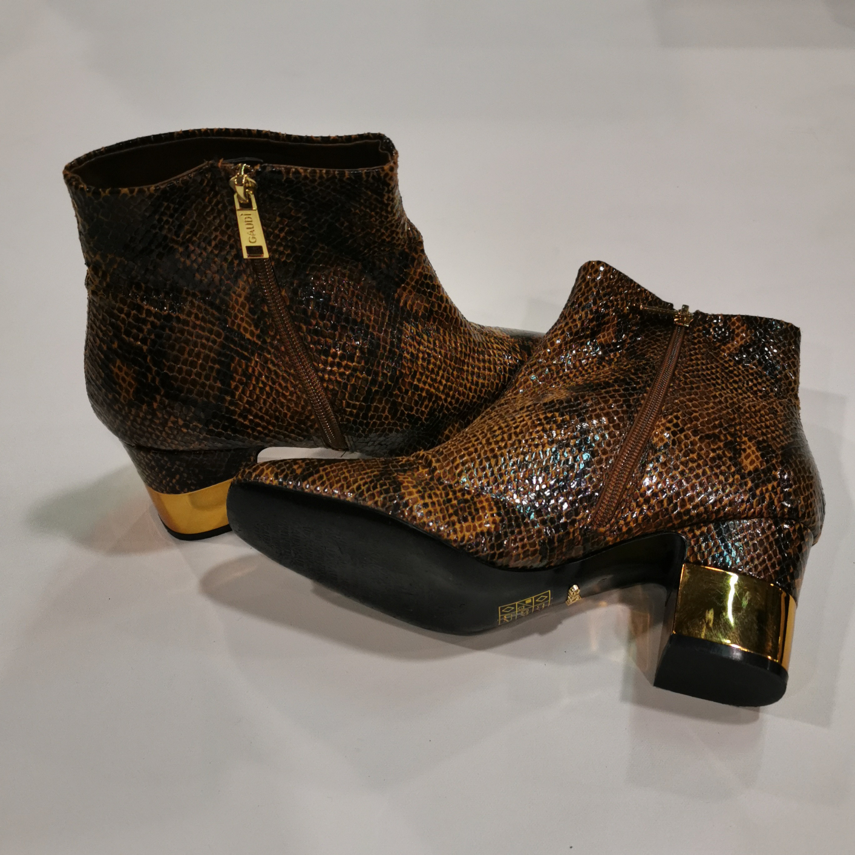 Bottines imprimé serpent - GAUDI - 40 - Photo 2