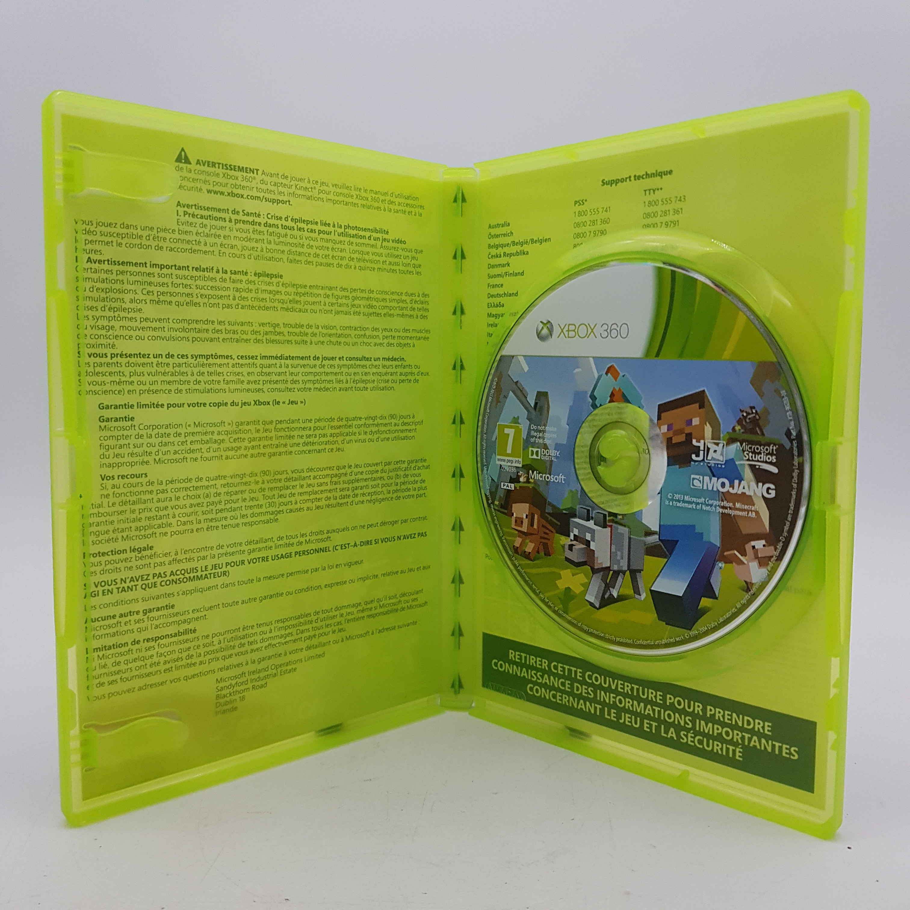 Jeux XBOX 360 - Minecraft - version française sans la notice - Bon état - Photo 2