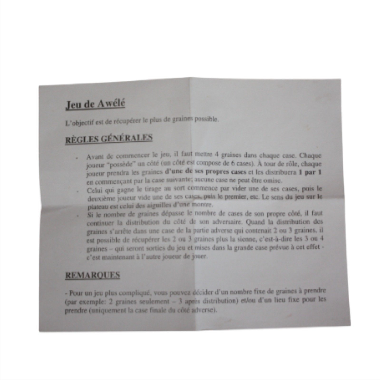 Jeu Awalé Très bon état - Vue 5 - 