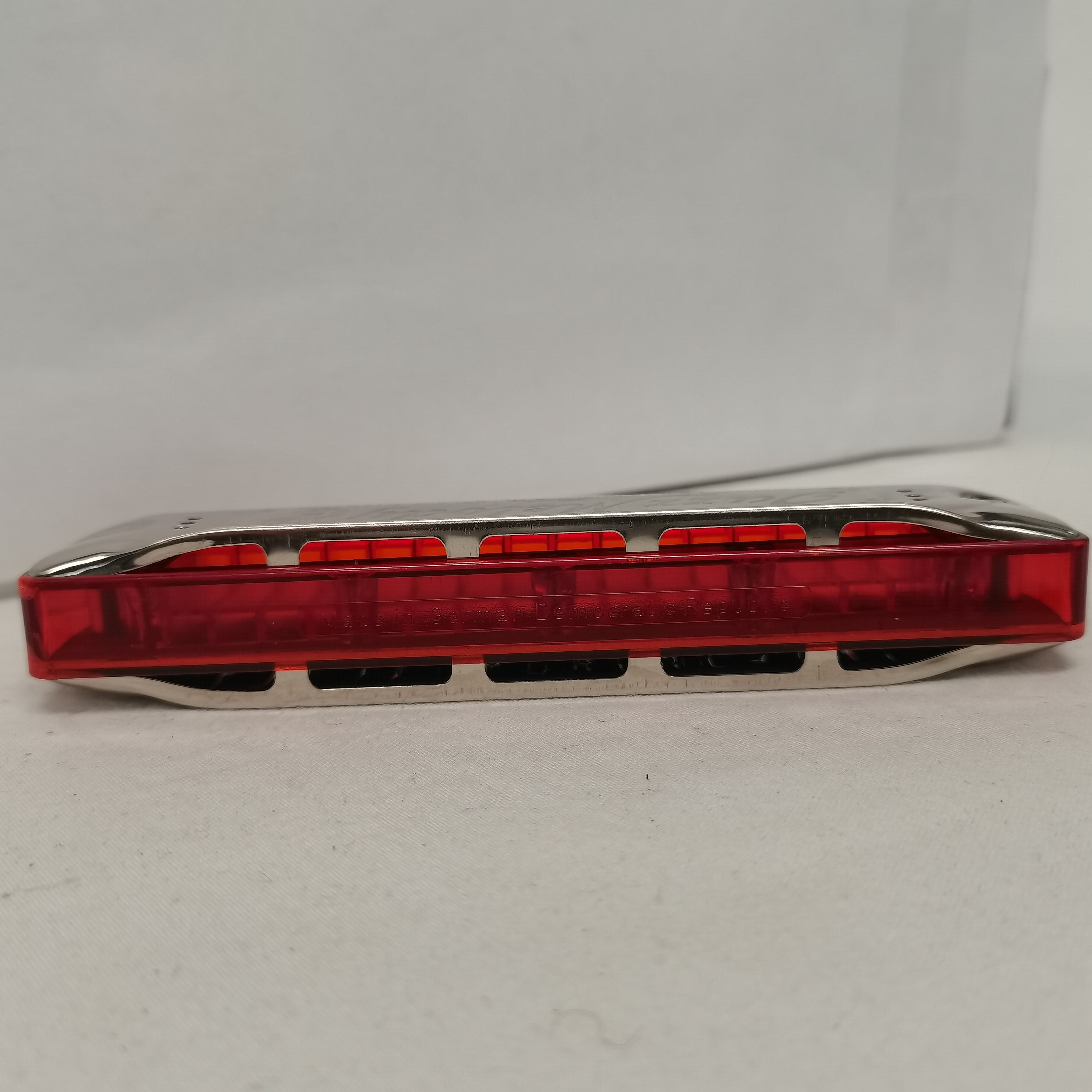 Harmonica - jazz mélodie - la maison de Valérie - étui bleu en denim - made in Germany - democratic republic année 80 Rétro, vintage - La Maison de Valérie - Très bon état - Photo 5