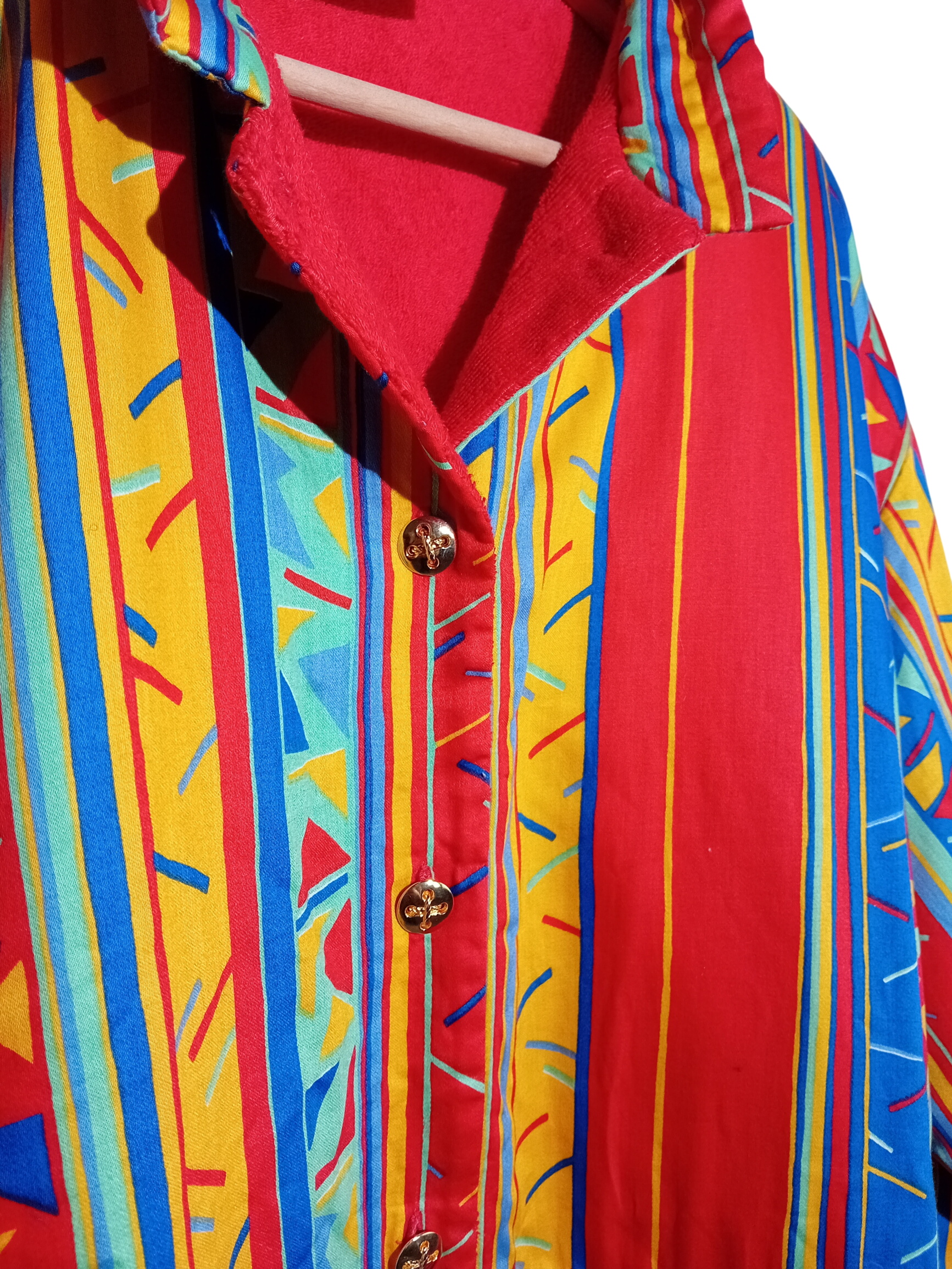 Surchemise Vintage Ringella Beach Colorée Motifs Géométriques M (V3487) Très bon état - Vue 2 - 