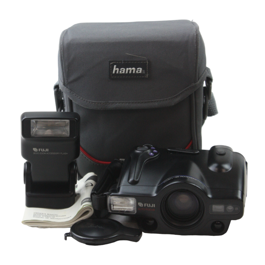 Fuji FZ-3000 Zoom Date 38-115mm avec flash - Appareil photo argentique 35mm - État correct sur Label Emmaüs