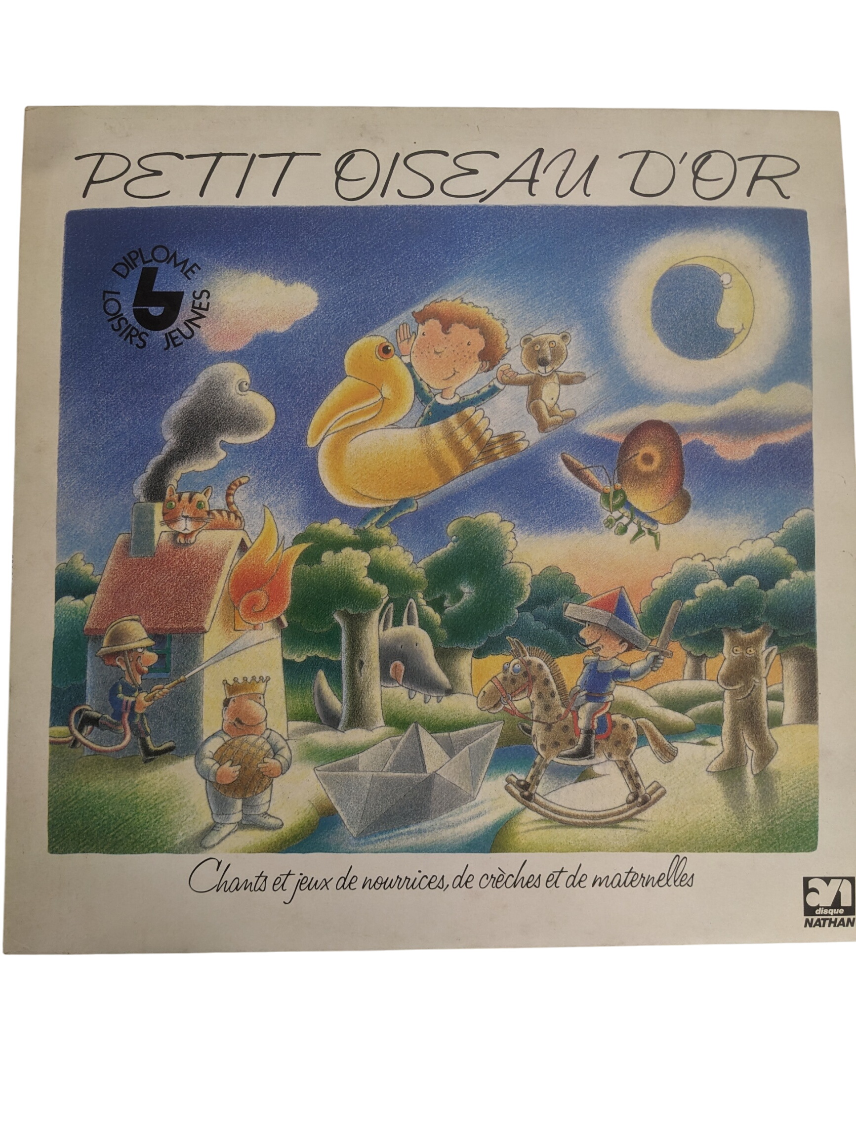 Anne Bustarret Petit oiseau d'or 1983  -  reconditionné disponible sur Label Emmaüs