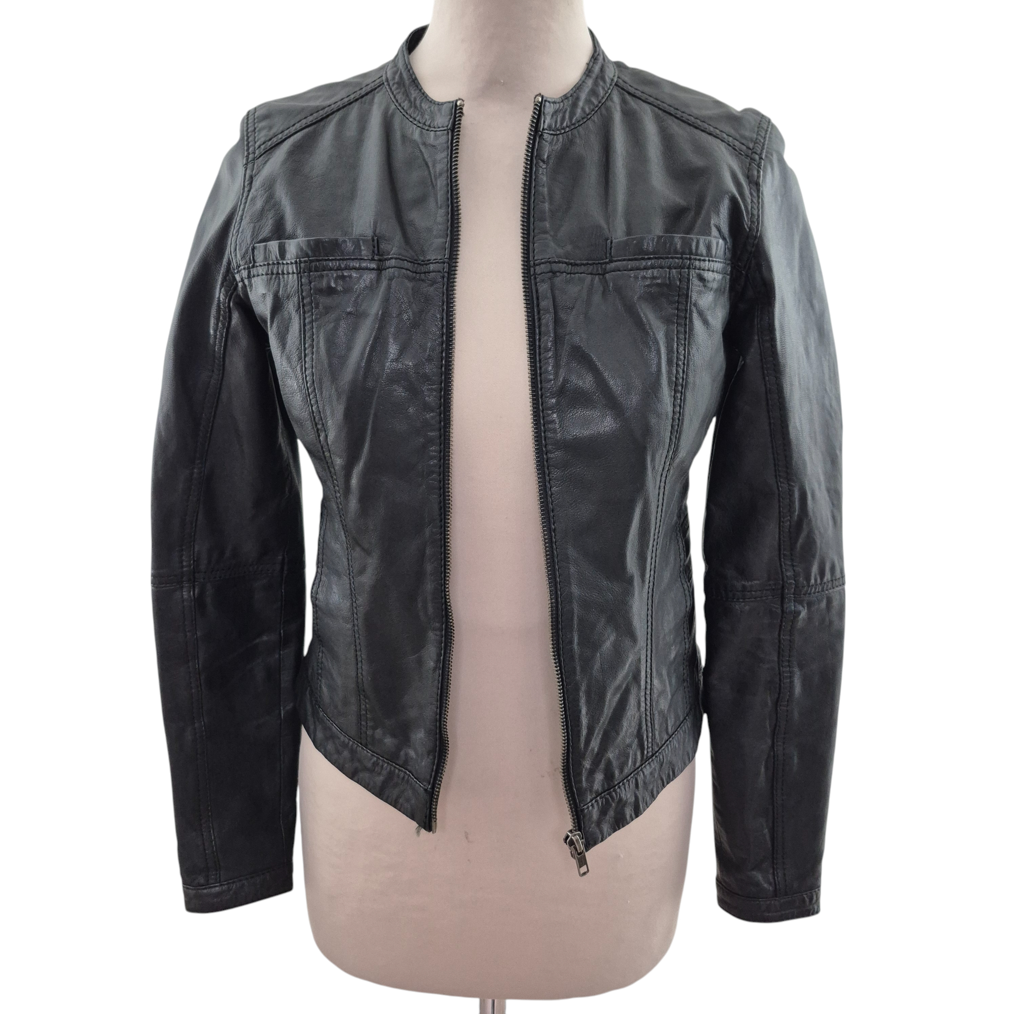 Veste en simili cuir - Naf Naf - T36 - Photo 2