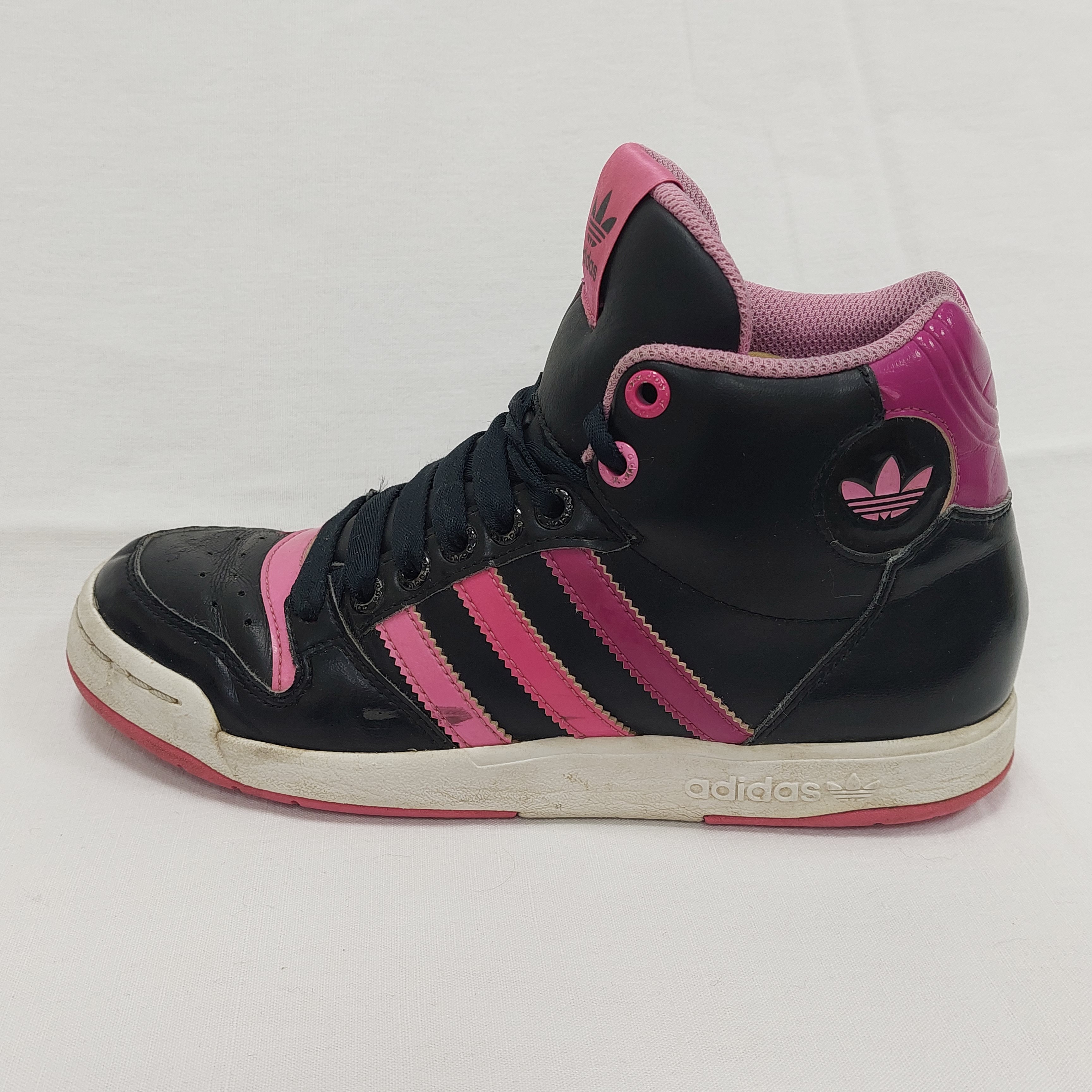 Sneakers - Adidas midiru montantes- noir - rose - taille 37½ Bon état - Vue 4 - 
