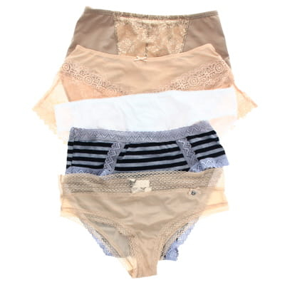 Lot de 5 culottes panachées - Femme - taille XL - Photo 0
