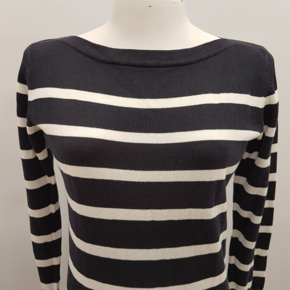 Robe bleu marine rayures blanches - RED GREEN - Taille S Bon état - Vue 5 - 