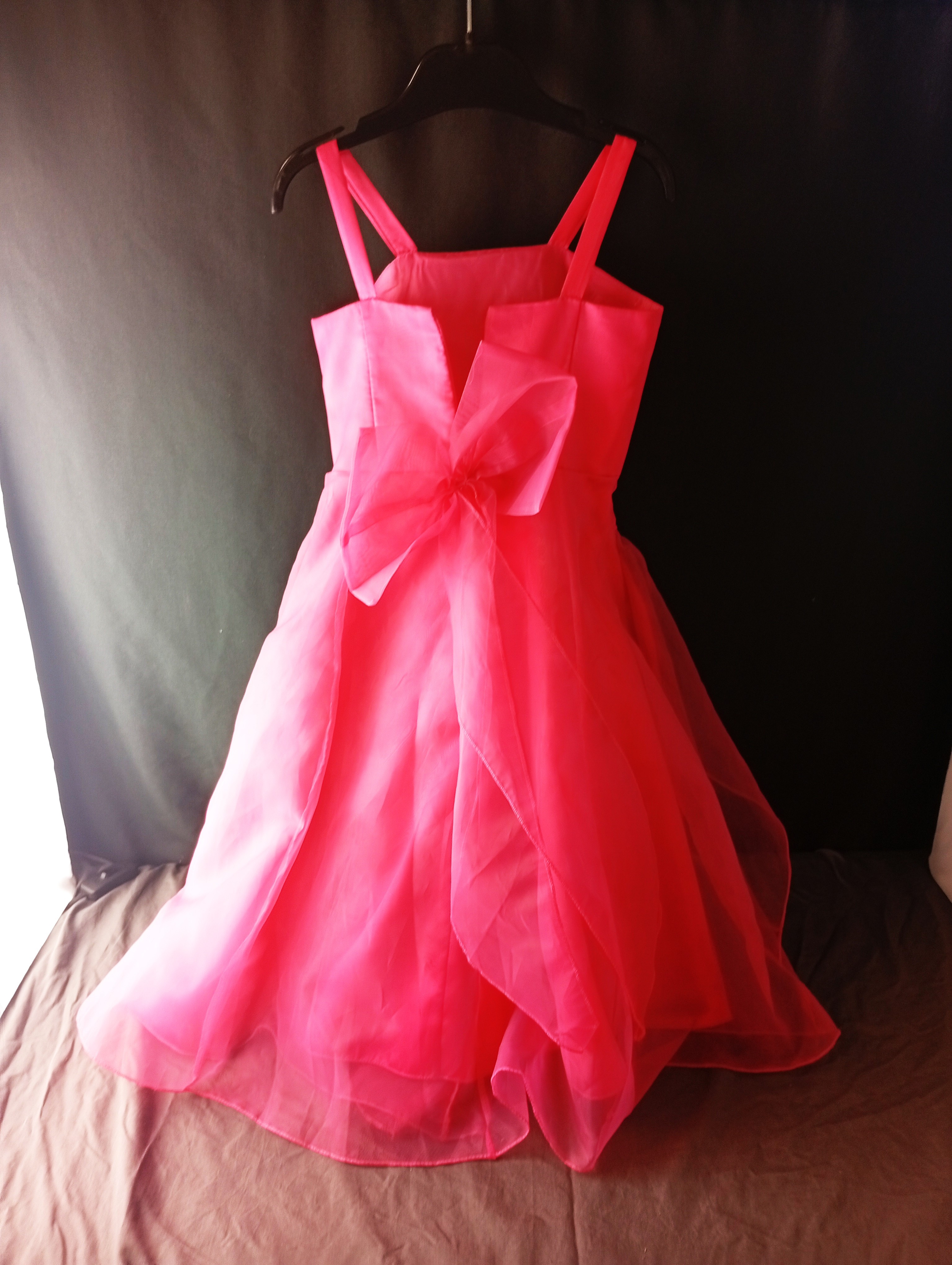 Robe de soirée rose fuchsia scintillante pour fillette- Taille 2 ans- Idéale cérémonie/ Mariage - Photo 3