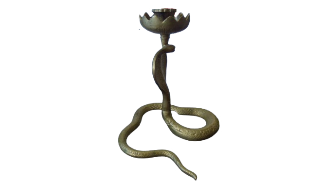 Voir photo 4 de Bougeoir en forme de cobra vintage Bougeoir en forme de cobra vintage Bon état - Vue 4 -