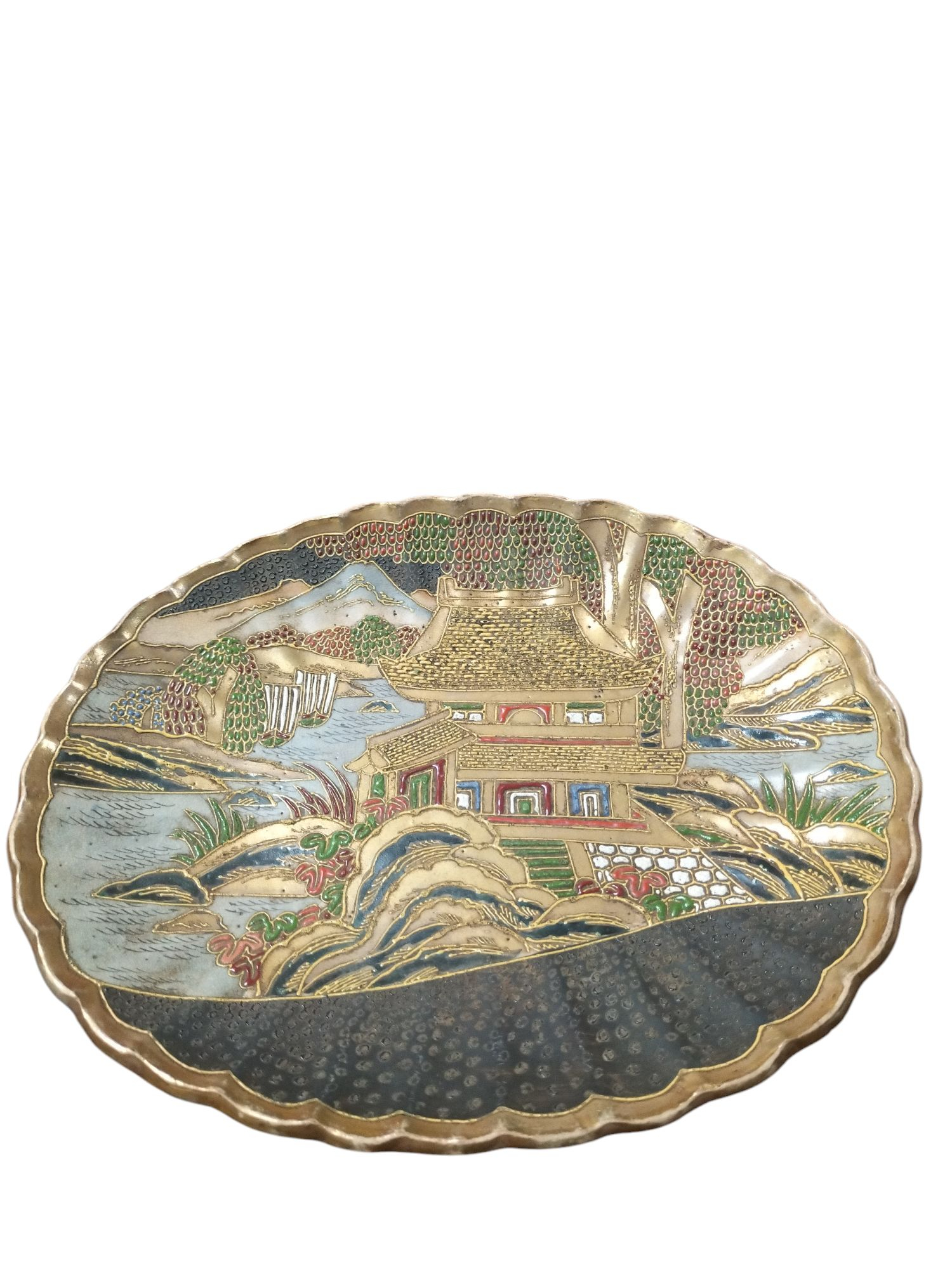 Plat ancien chinois en céramique (C3) - Photo 2