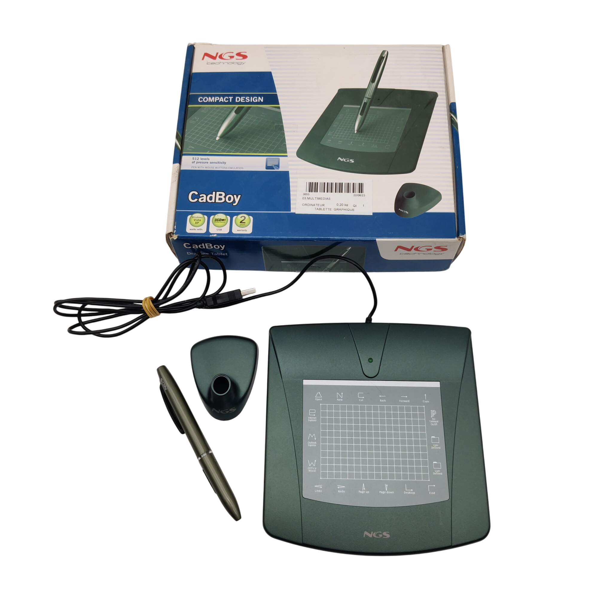 Tablette graphique - NGS CadBoy - Bon état sur Label Emmaüs