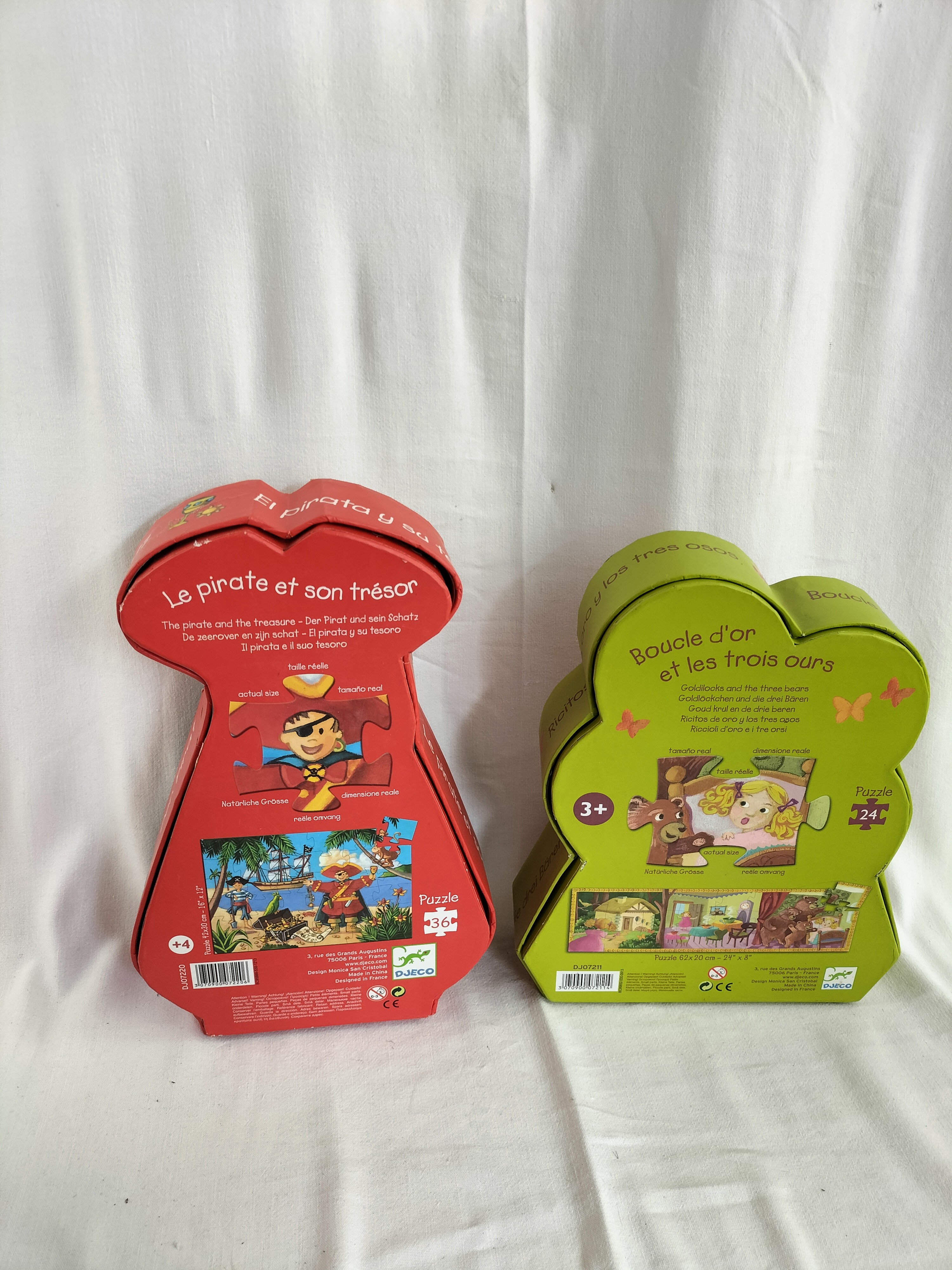 Voir photo 15 de Lot de 5 puzzles silhouettes Djeco pour enfants – Univers contes et poésie vintage Lot de 5 puzzles silhouettes Djeco pour enfants – Univers contes et poésie vintage Bon état - Vue 15 -