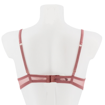 Soutien gorge rose foncé avec armatures avec dentelle - Femme - Ensored-Taille 90 A - Photo 1