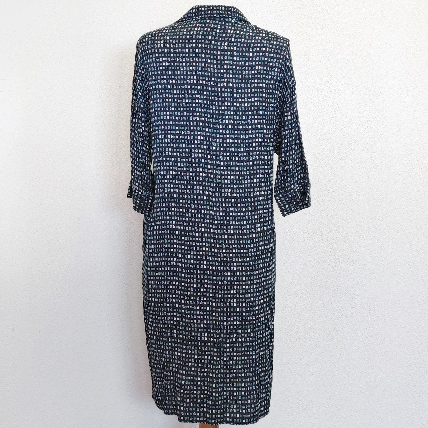 Robe bleue à imprimé "Jodhpur" - 38 - Femme - Bon état - Photo 4