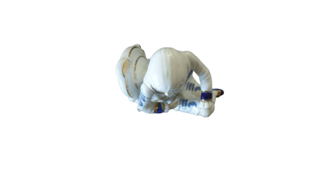 Porcelaine de Gentilhomme blanche et bleue - Photo 6