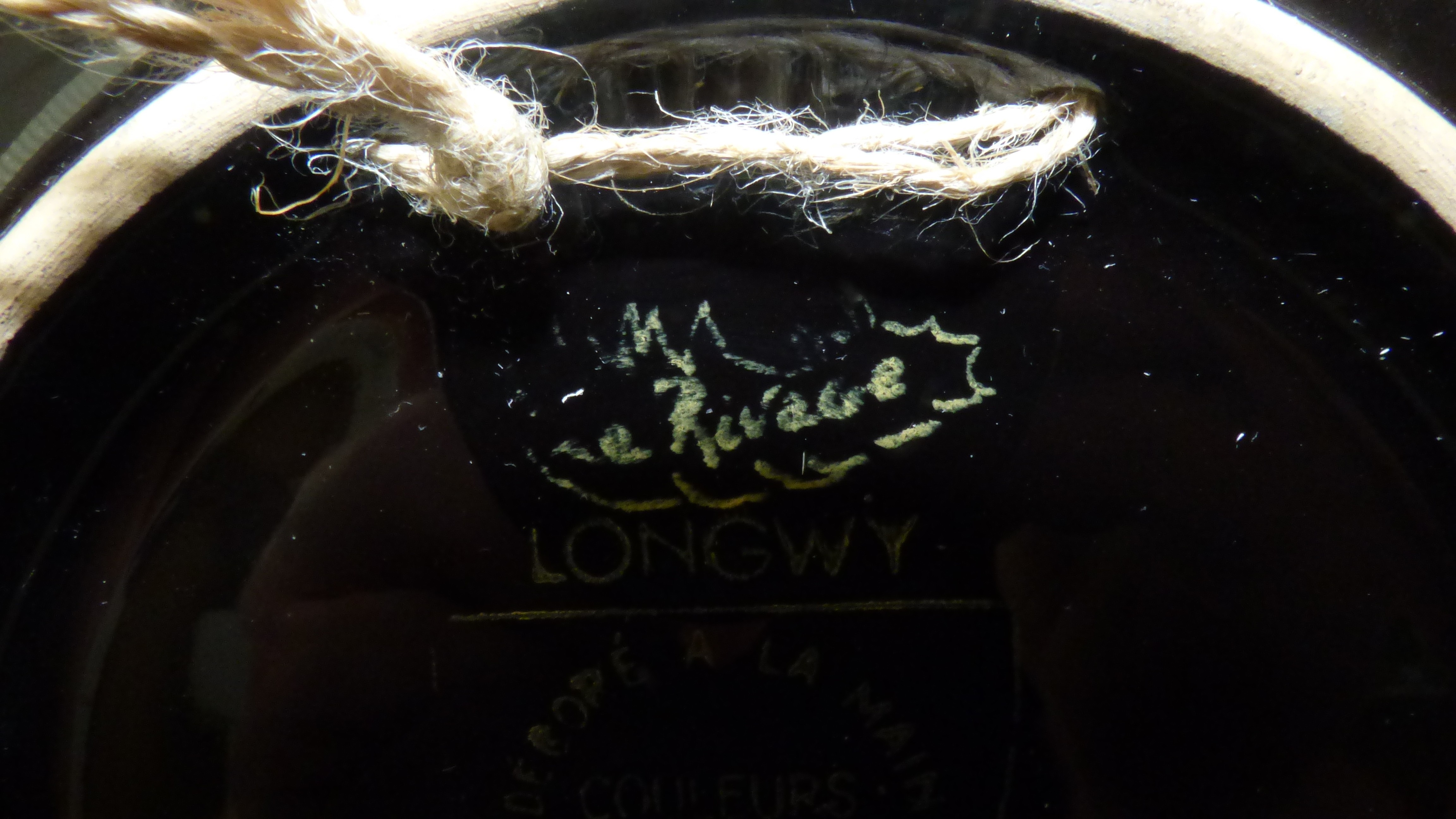 Assiette décorative Longwy 