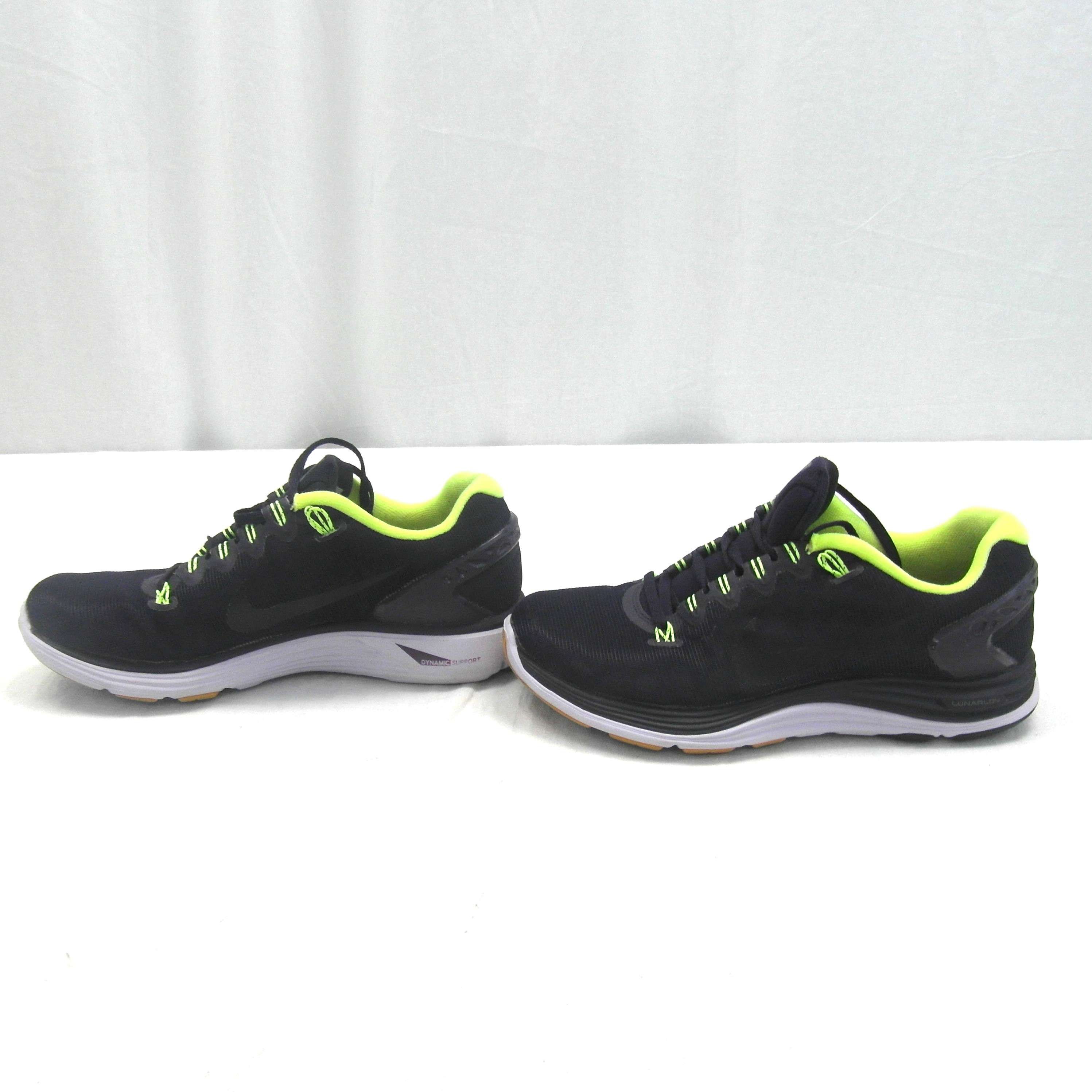 Baskets de running violettes foncé et jaune fluo Nike lunarglide 5 taille 37,5 - Photo 1