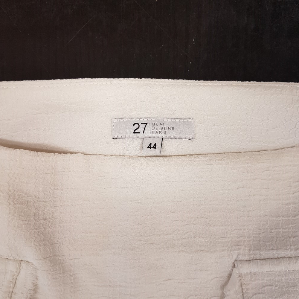 Jupe courte blanche - QUAI DE SEINE - Taille 44 Très bon état - Vue 5 - 