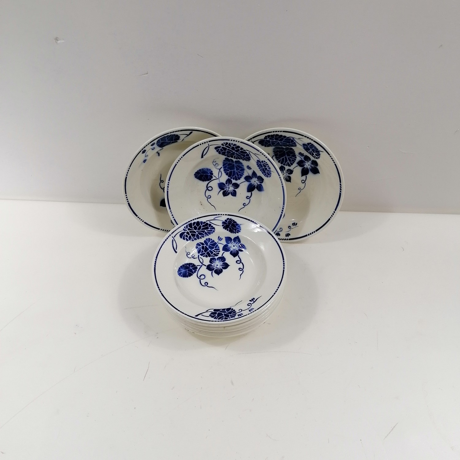 Plat Rond Ancien Badonviller Faïence Fleuri Début XXème, Bon état