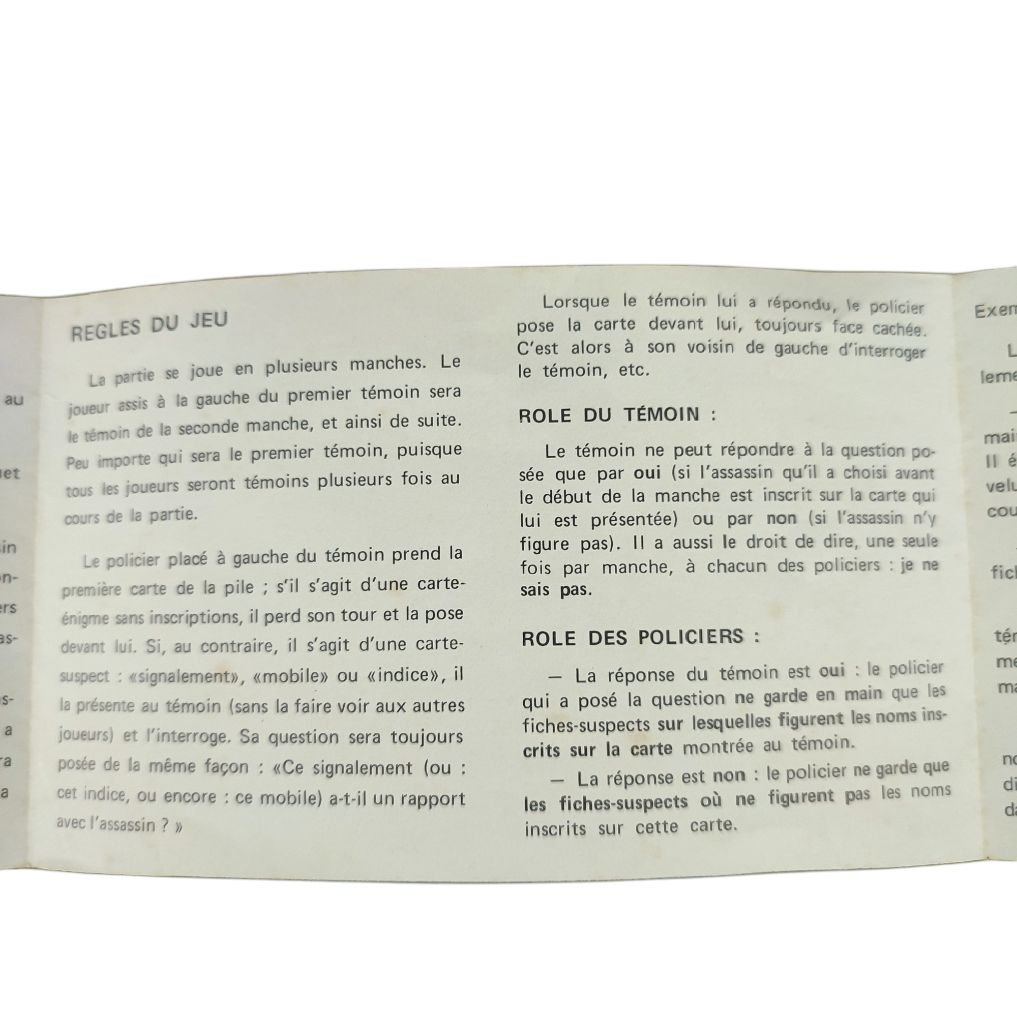 Ancien jeu de cartes "RAFLE" - jeu d'enquêteur des années 1960 - État correct - Photo 4