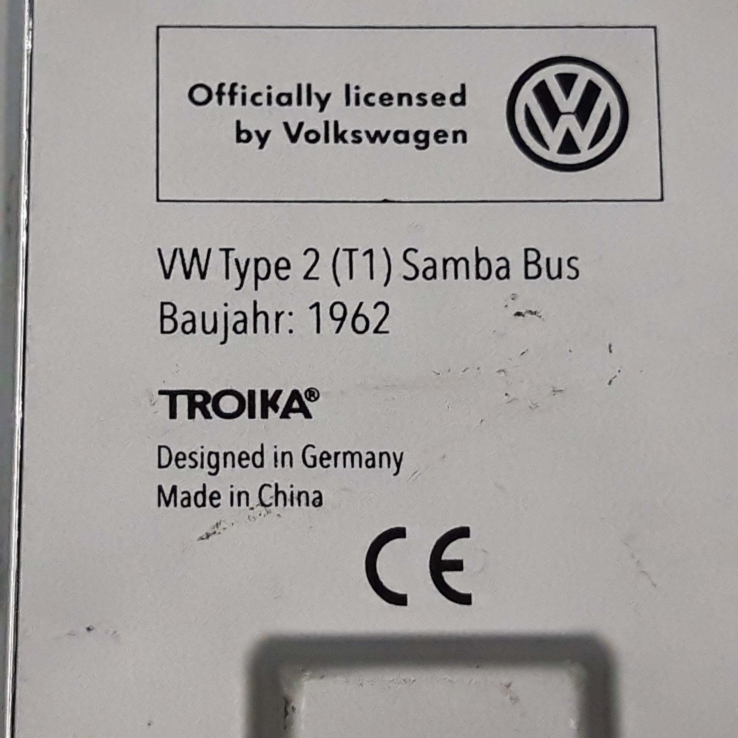 Voiture Miniature -TROIKA Combi Van VW type 2 T1 ‘’Samba Bus’’- Année : 1962, Vintage  Très bon état - Vue 8 - 