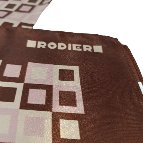 Foulard Rodier de couleur marron Très bon état - Vue 3 - 