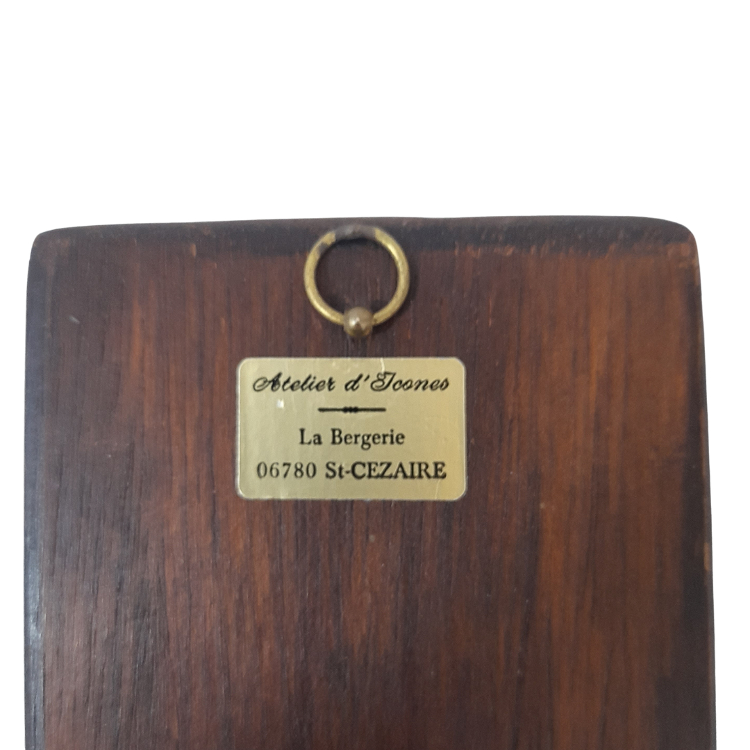Icône Religieuse sur Bois – Vierge de Korsoun - Atelier d'Icônes de Saint-Cézaire Bon état - Vue 5 - 