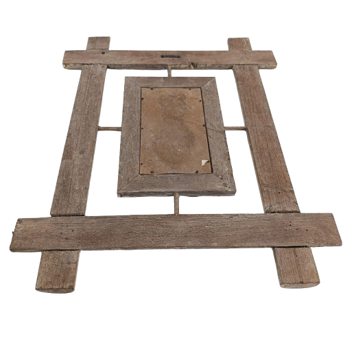 Tableau en bois masque africain - Photo 2