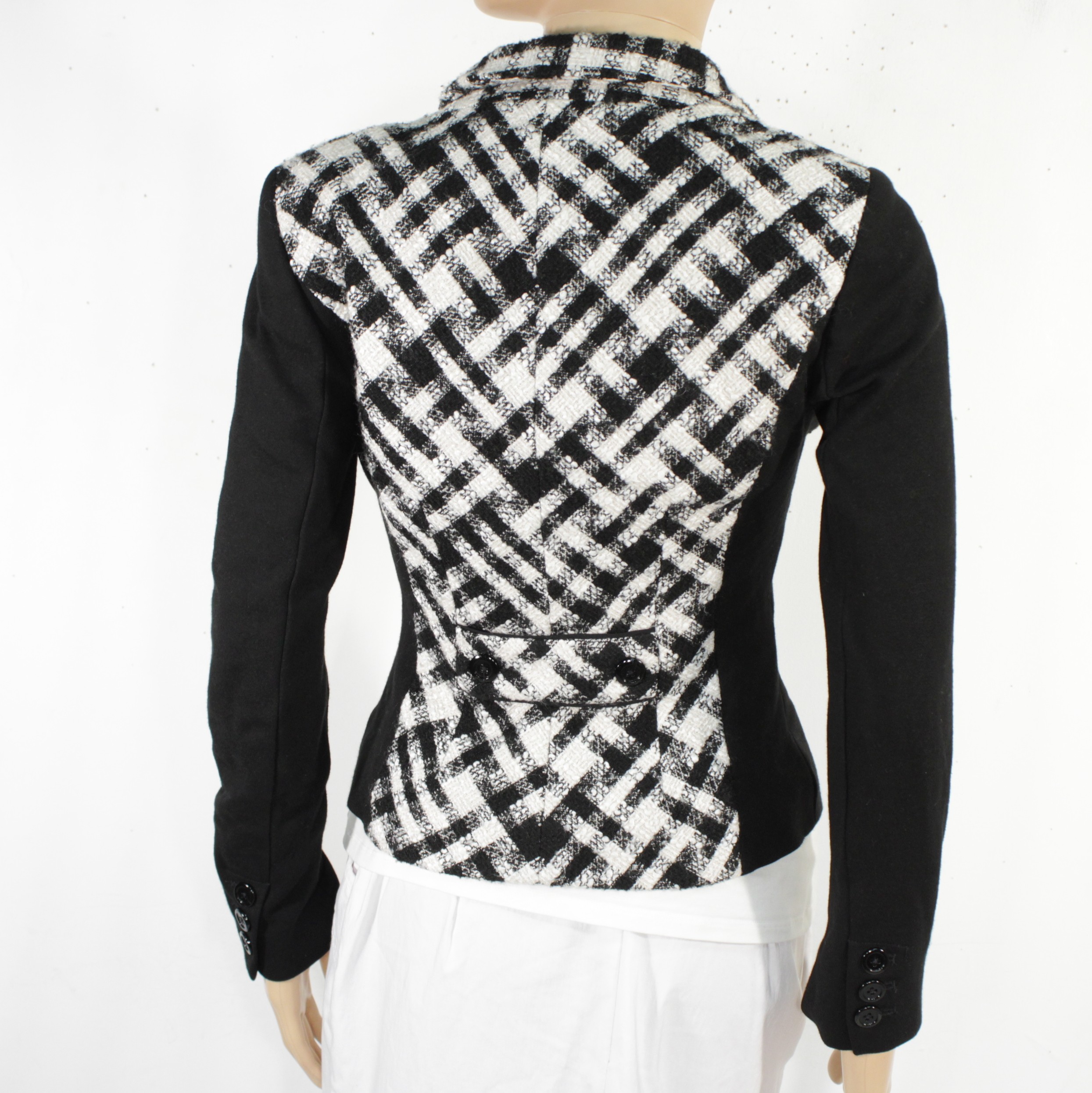 Veste Femme Noire & Blanche WHITE & BLACK Taille 0 Bon état - Vue 2 - 