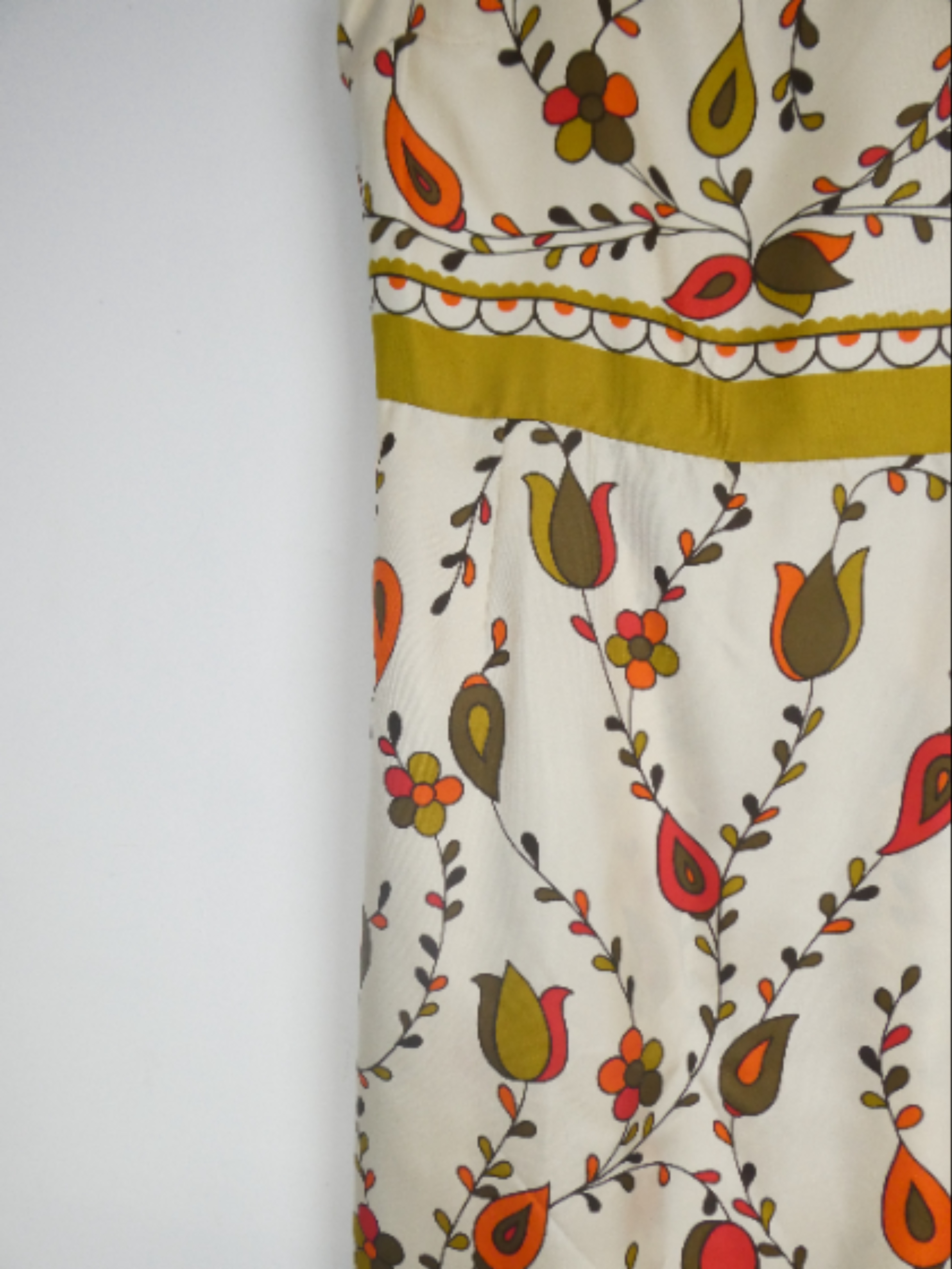 Miu Miu - Robe débardeur imprimé fond écru motif fleurs & plantes - 36/S/M - Photo 2