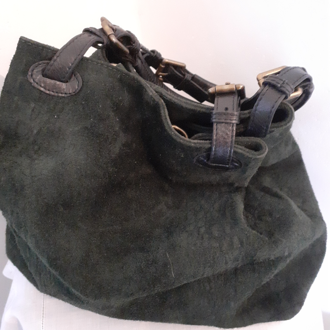 Texto - Sac vert bouteille - Très bon état - Photo 2