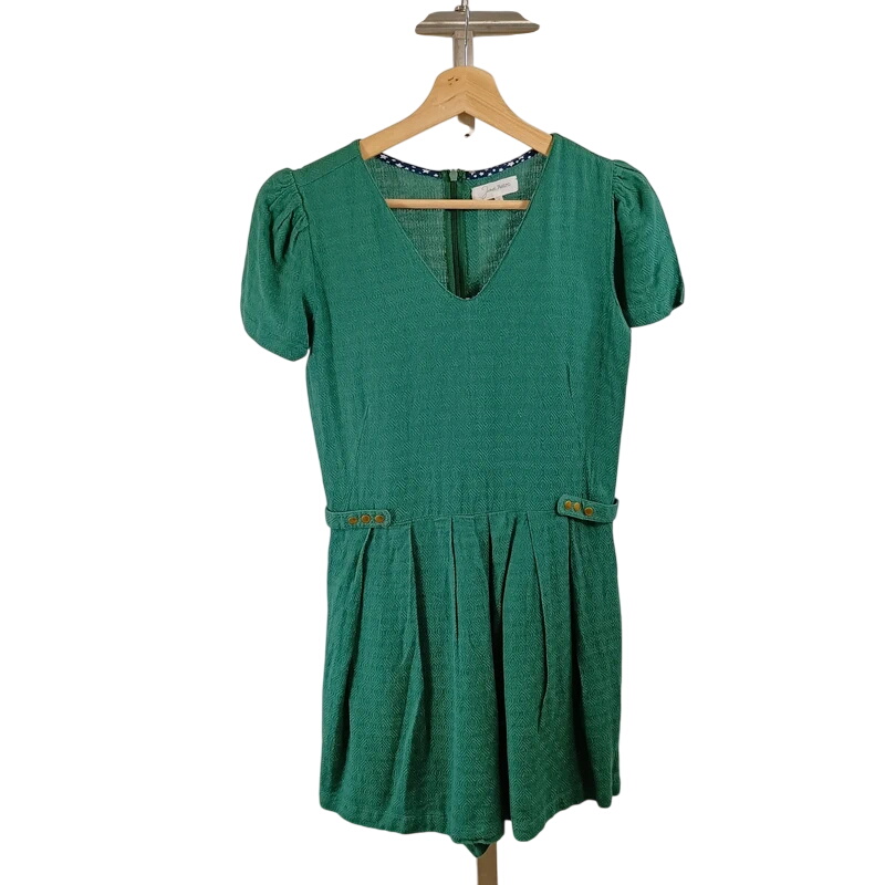 Vintage Combishort Vert Combishort Ibiza Green Garden Stripes