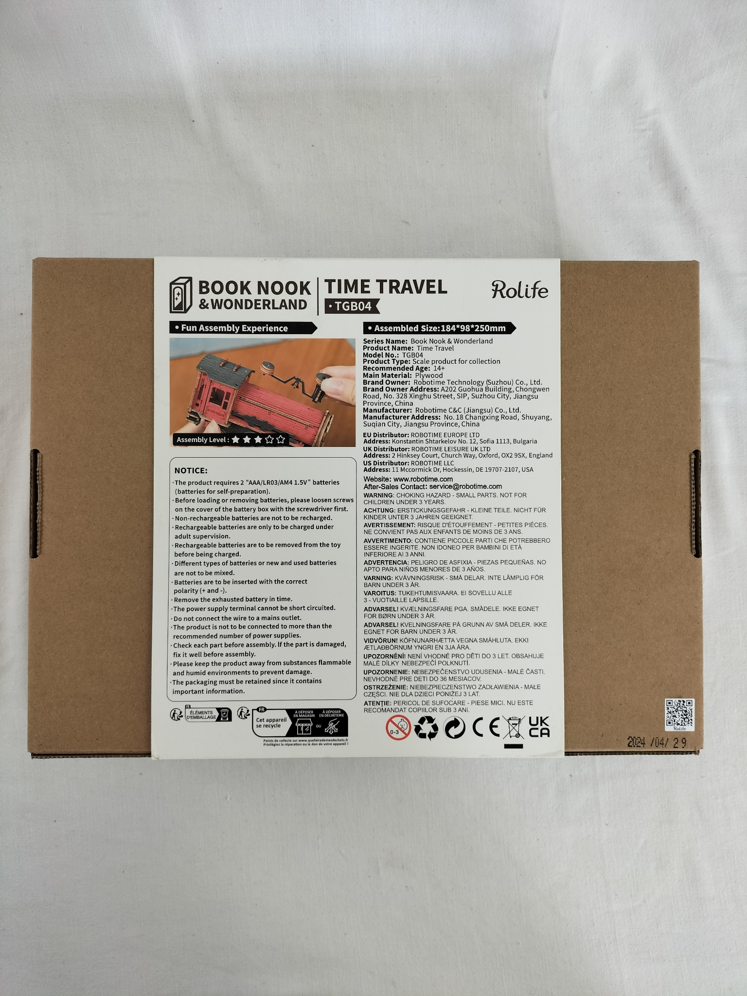 ✨🚂 Maquette décorative ROLIFE BOOK NOOK – TIME TRAVEL TGB04 ✨ Comme neuf - Vue 11 - 