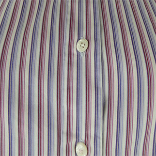 Chemisier violet et bordeaux à rayures - Femme - Eden Park - Taille 3 Très bon état - Vue 3 - 
