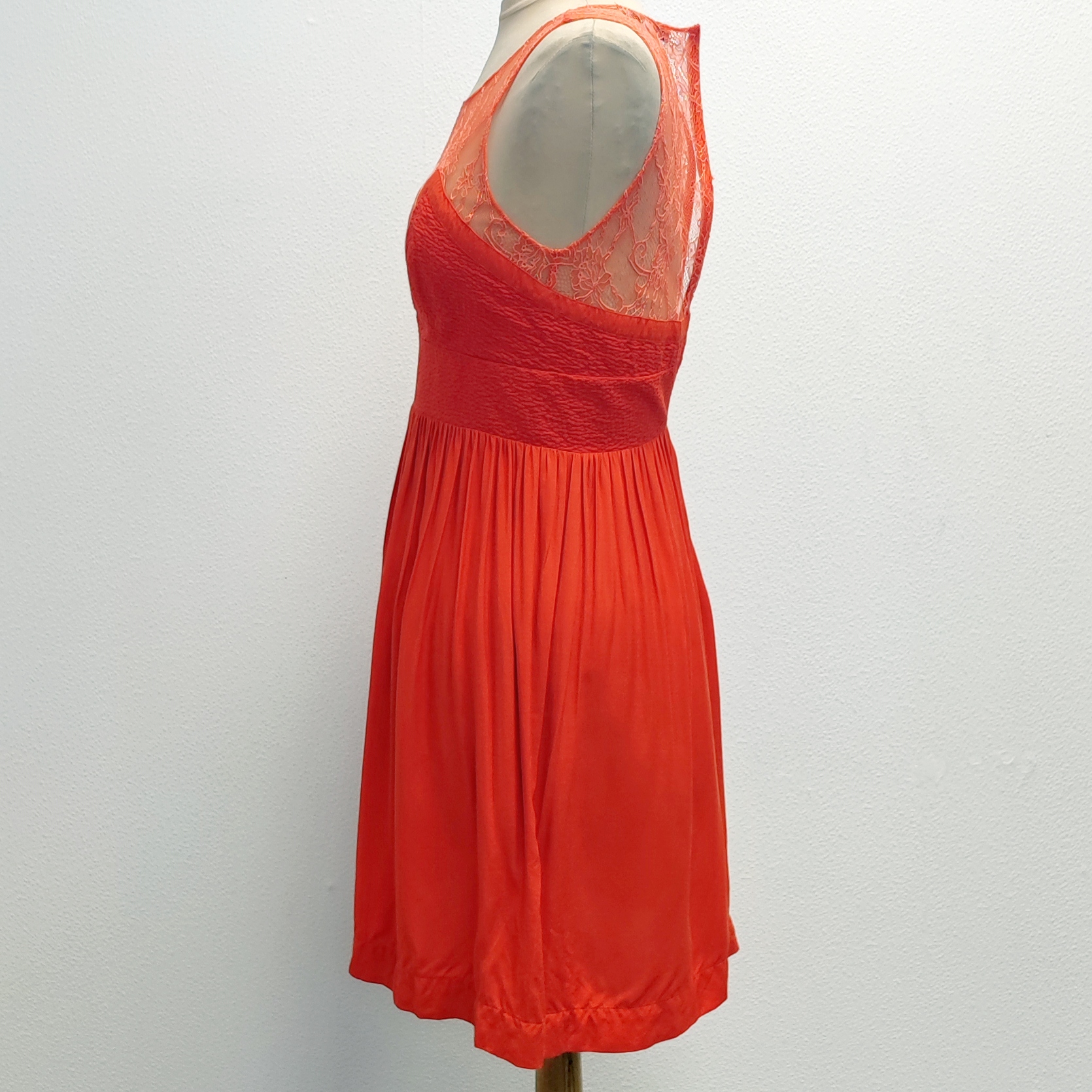 SANDRO - Robe buste saumon - T1 - Femme Bon état - Vue 4 - 