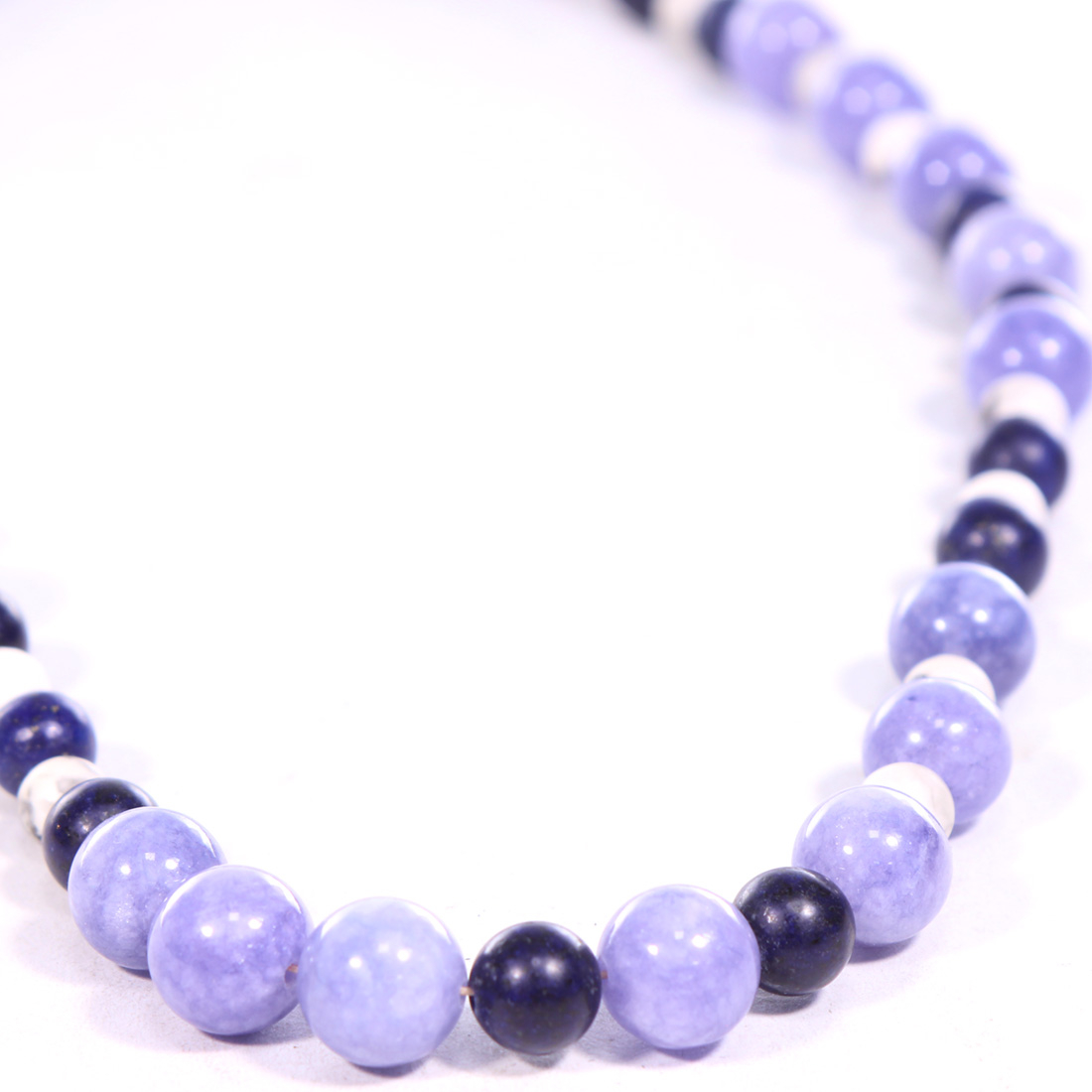 Collier bleu en pierre Bon état - Vue 2 - 