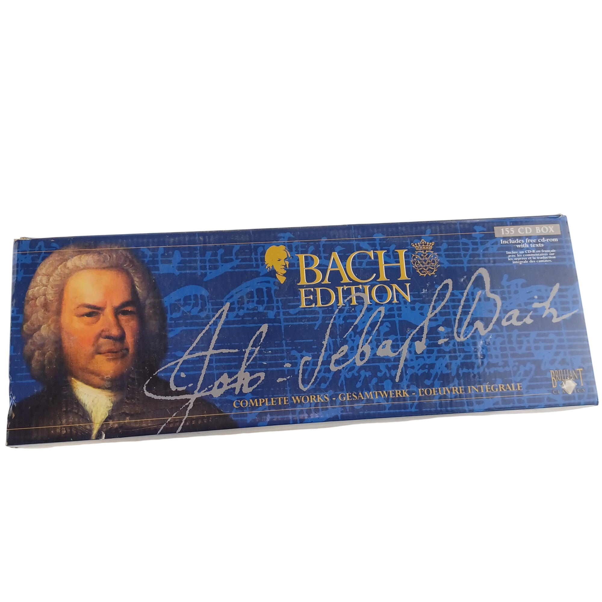 Boite de Brillant Classics de 155 CD box Bach Edition l'oeuvre intégrale de 2007  -  reconditionné disponible sur Label Emmaüs
