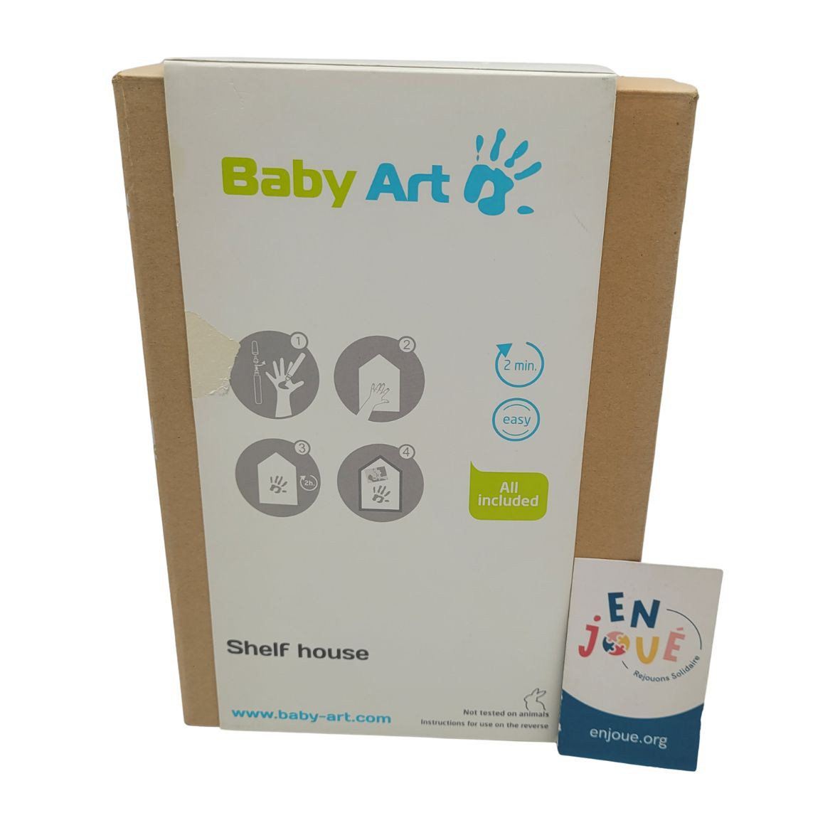 Voir photo 3 de Baby Art - Étagère maison empreinte - Dés la naissance. Baby Art - Étagère maison empreinte - Dés la naissance. Bon état - Vue 3 -