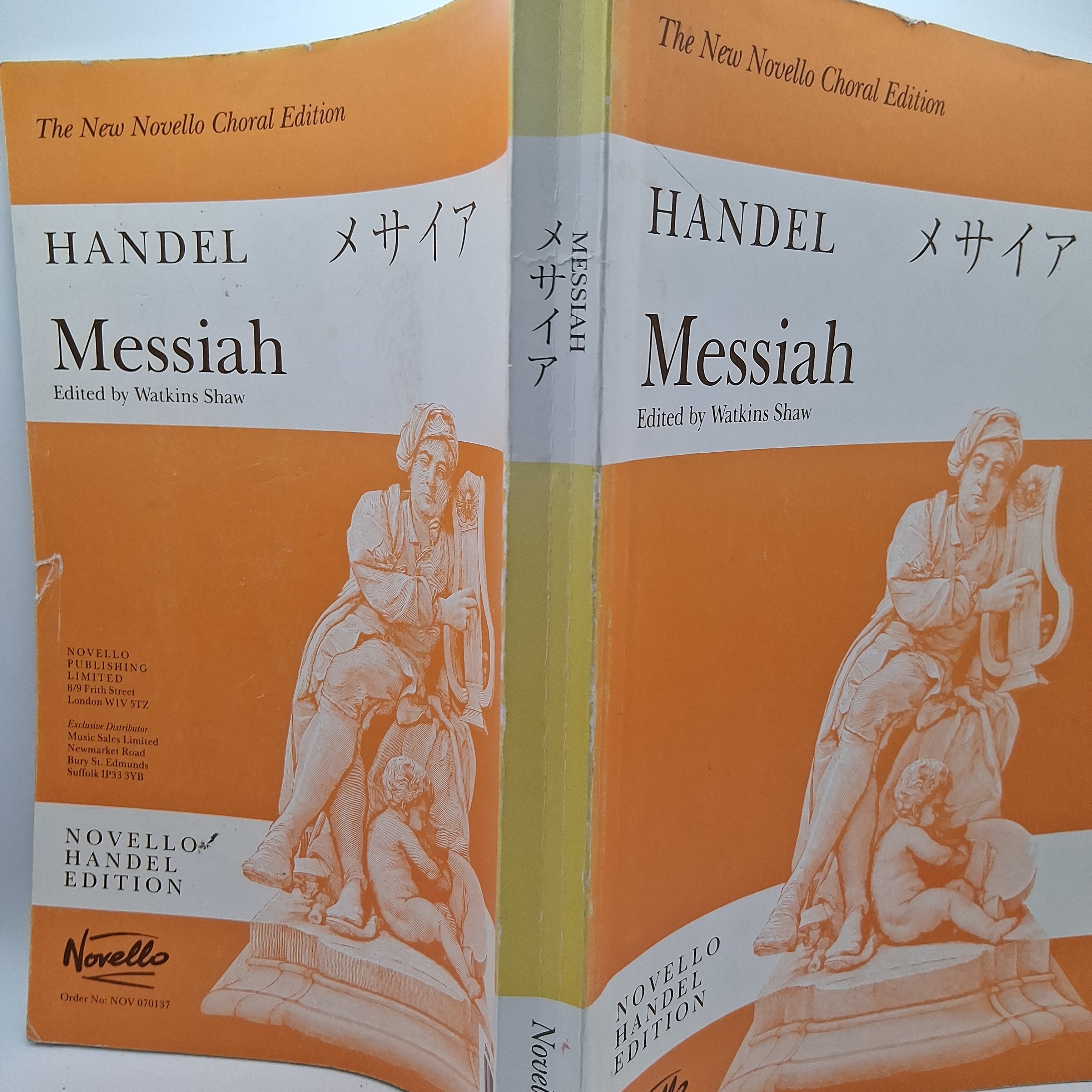 Messiah. Handel. Edited by Watkins Shaw. Novelo Handel Edition. Partition (English). 1992 Bon état - Vue 4 - 